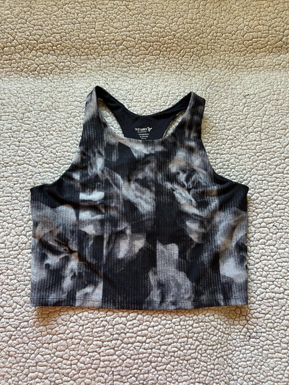 Old Navy -- black/ grey, racerback sports bra